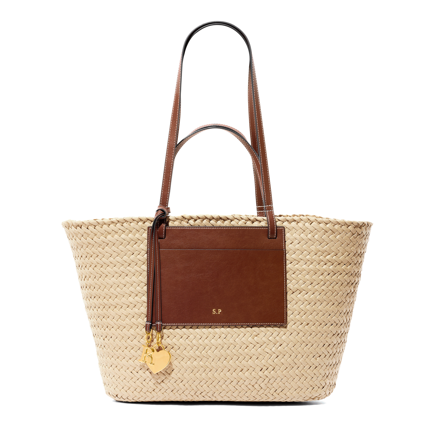 Large Raffia Structured Bag (Natural)