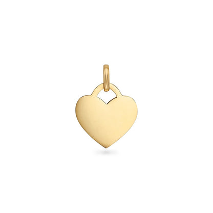 Double Heart Token Necklace (Gold)