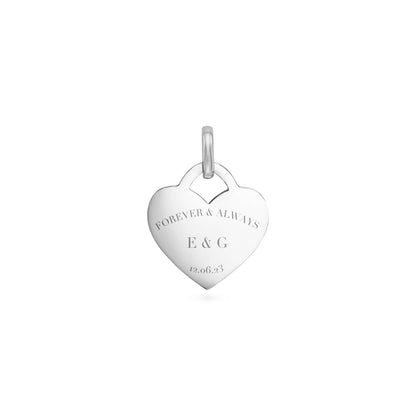 Double Heart Token Necklace (Gold)