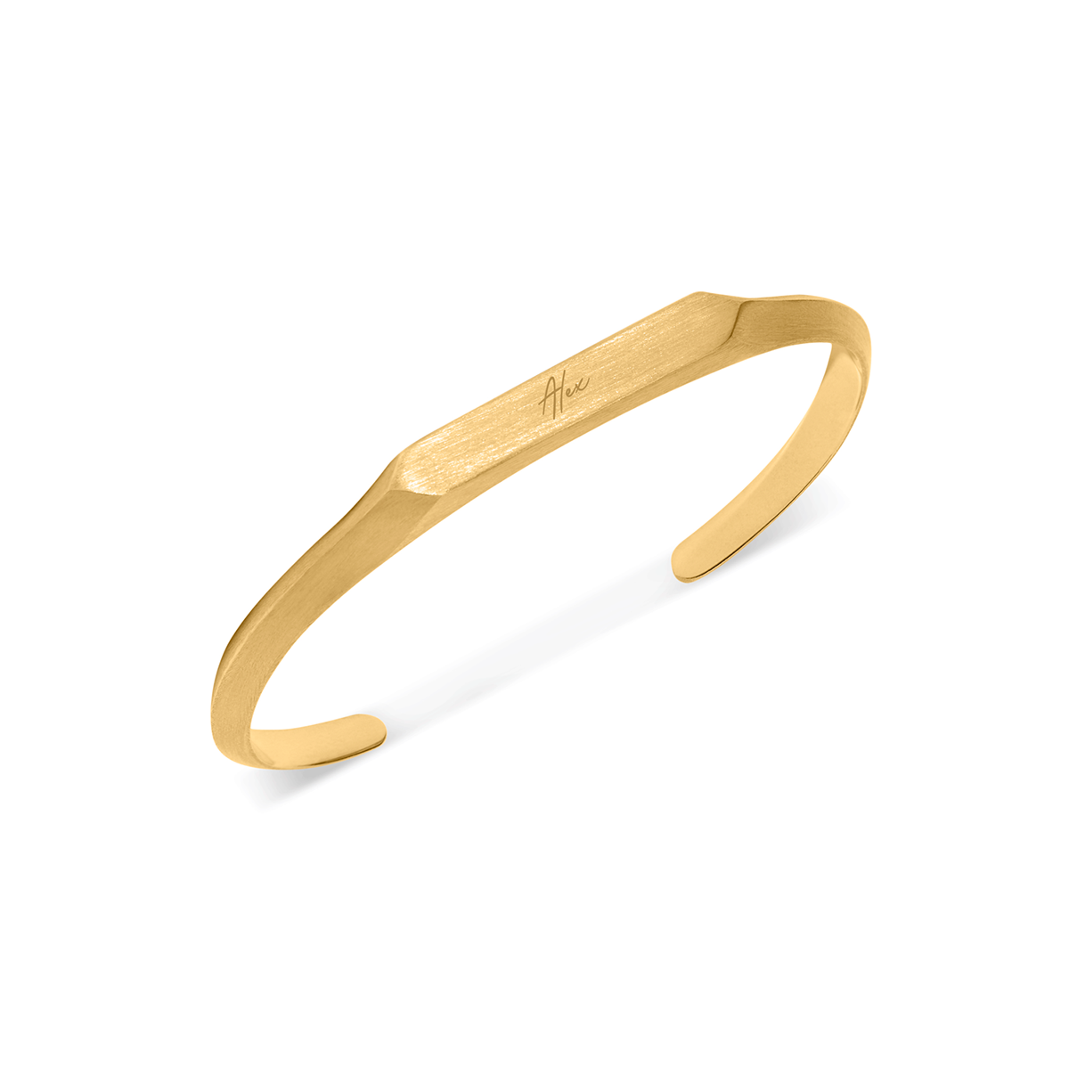 Intersection Cuff Bangle (Gold)