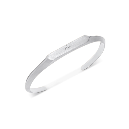 Intersection Cuff Bangle (Silver)