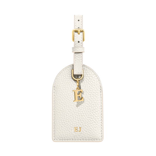 Leather Luggage Tag (Ivory)