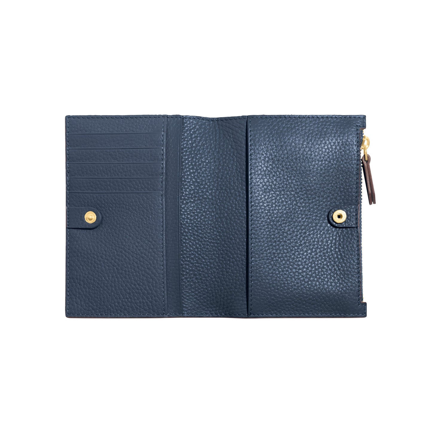 Leather Passport Holder (Navy)