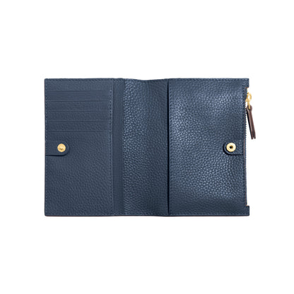 Leather Passport Holder (Navy)
