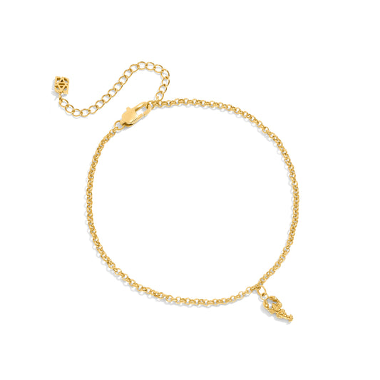 Ocean Charms Lobster Anklet (Gold)