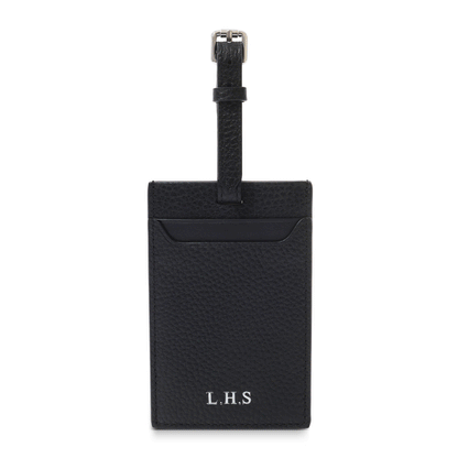 Leather Luggage Tag (Black)