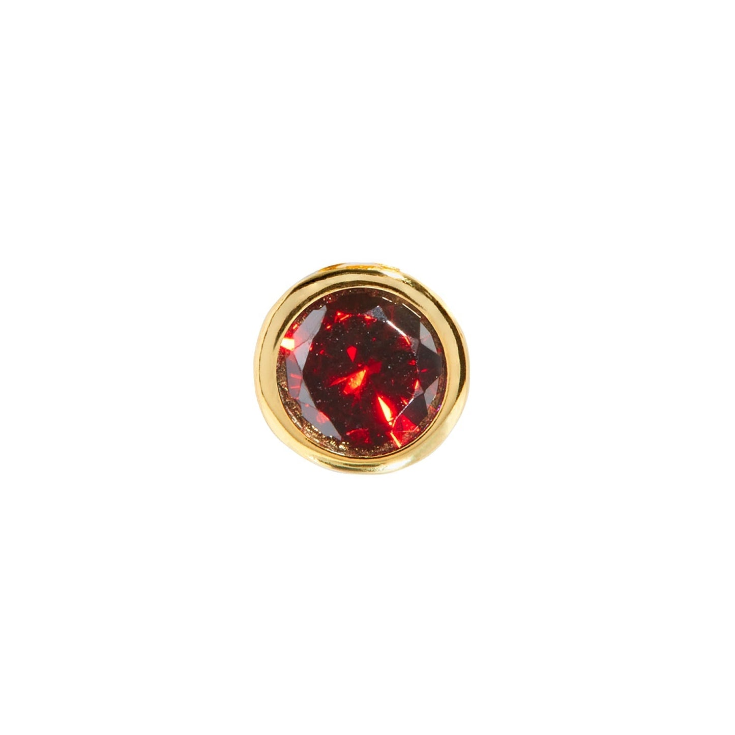 Birthstone Huggie Charm (Gold)