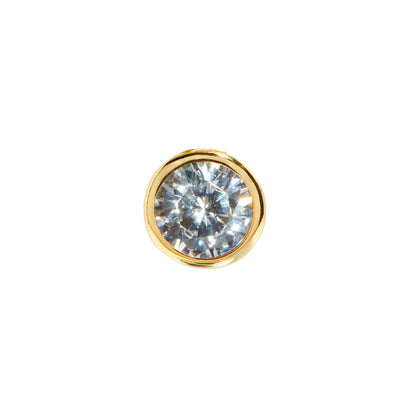 Birthstone Huggie Charm (Gold)