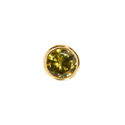 Birthstone Huggie Charm (Gold)