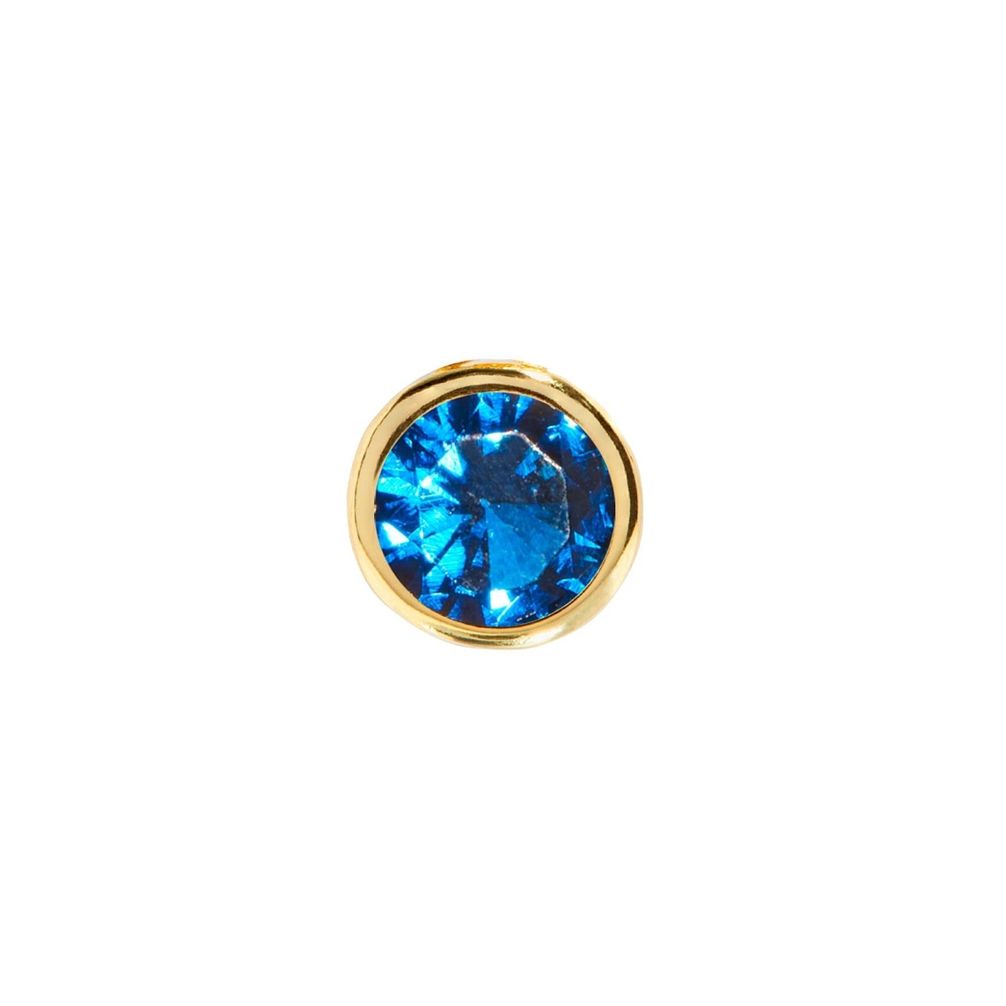 Birthstone Huggie Charm (Gold)