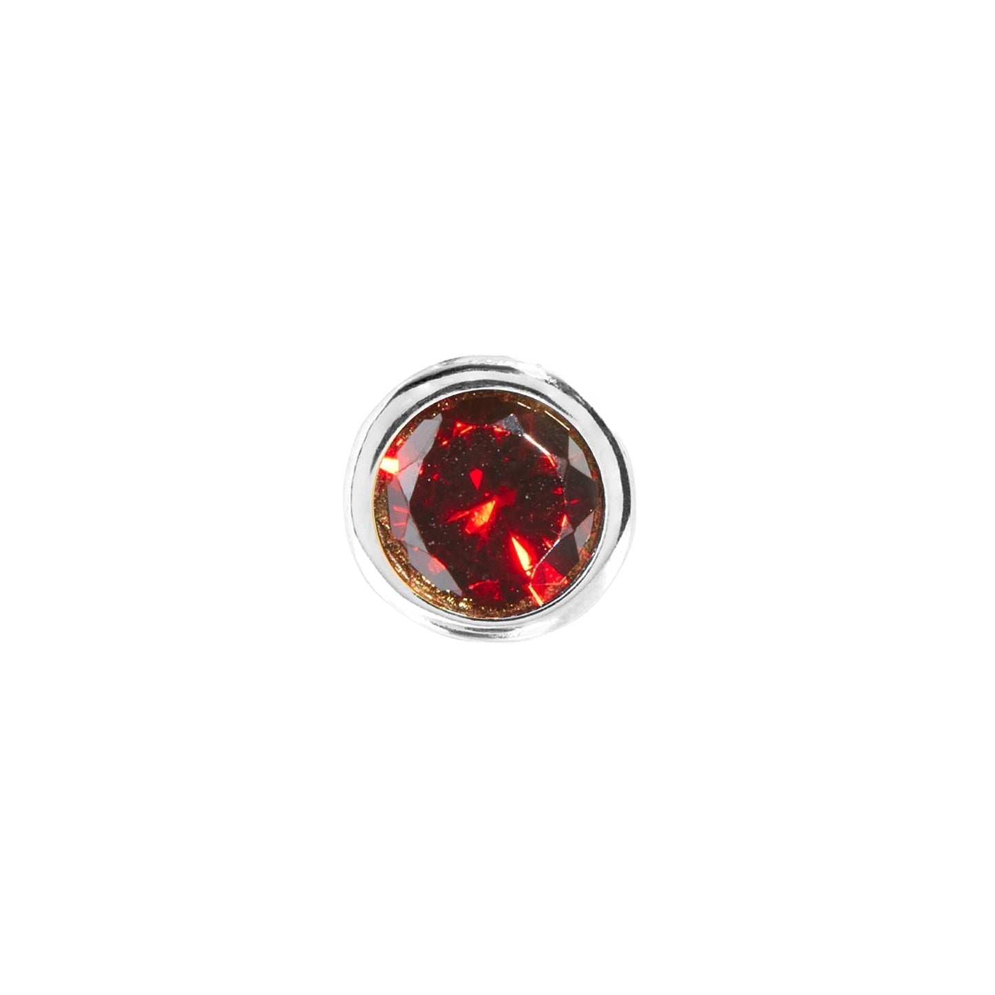 Double Initial Icon - Birthstone (Silver)
