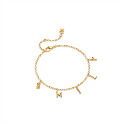 Made Mine Fine Name Bracelet (Gold)