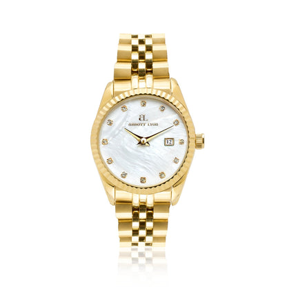 Mini Gold Pearl Link Belgravia 30 Watch