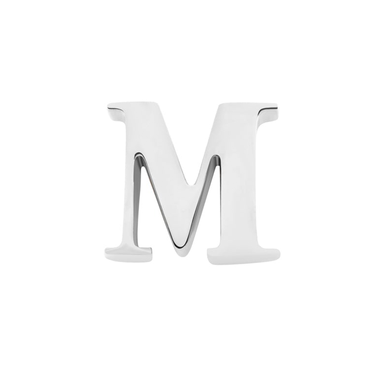 Initial Necklace Charm (Silver)