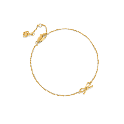 Fine Bow Bracelet (Gold)