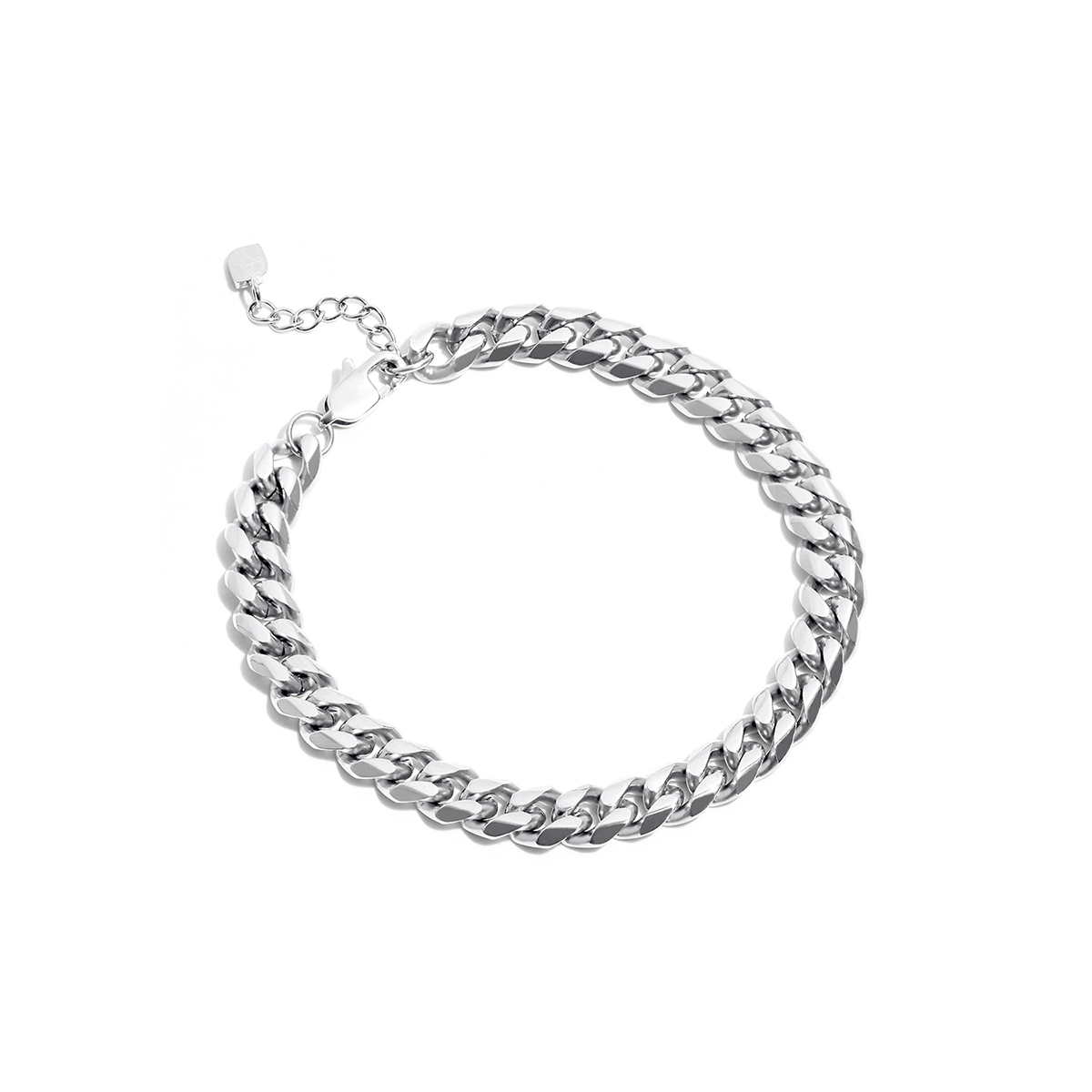 Curb Chain Bracelet (Silver)