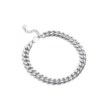 Curb Chain Bracelet (Silver)