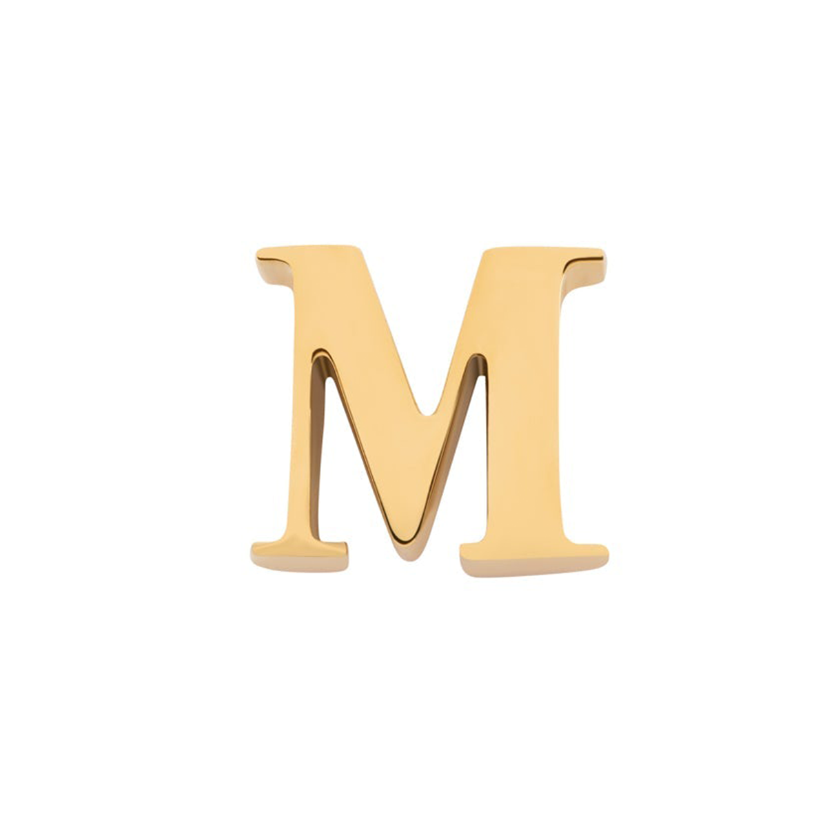 Initial Necklace Charm (Gold)