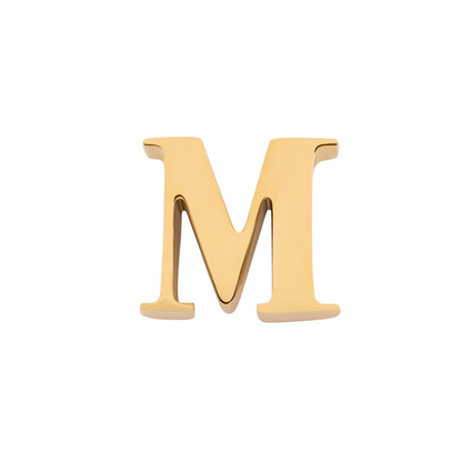 Initial Necklace Charm (Gold)