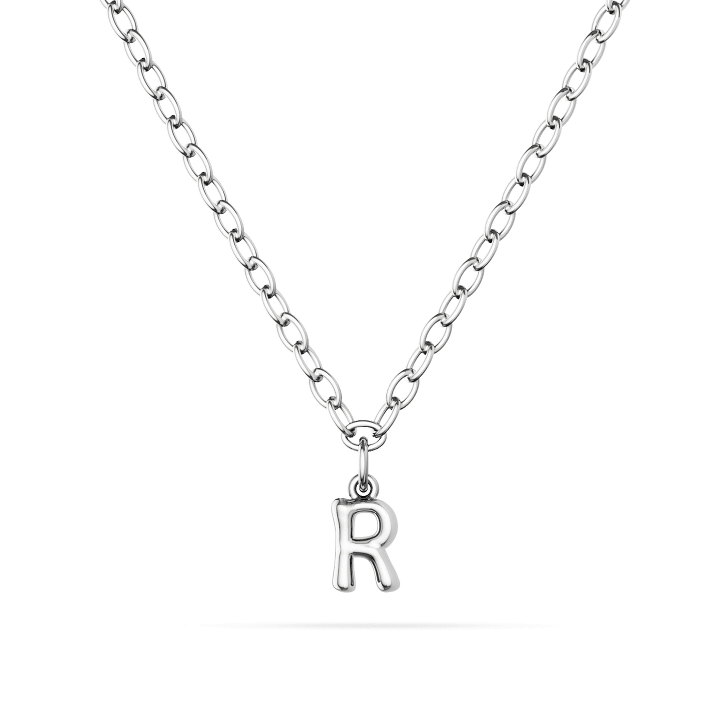 Fine Single Charm Necklace (Silver)