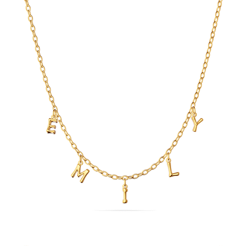 Made Mine Fine Name Necklace (Gold)