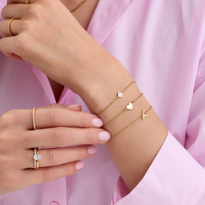 Made Mine Single Charm Bracelet (Gold)
