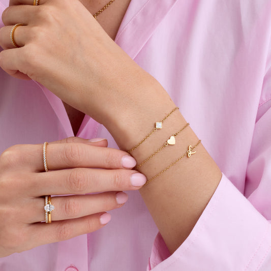 Made Mine Single Charm Bracelet (Gold)