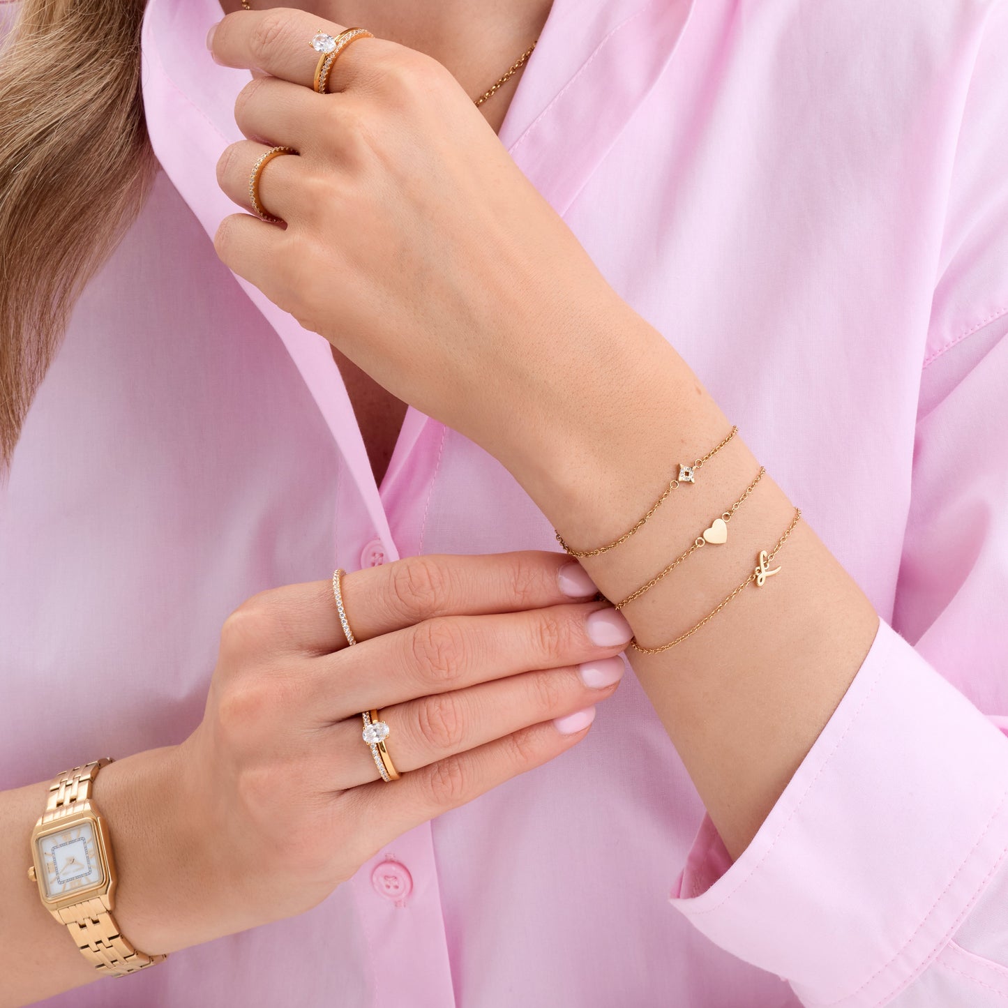 Made Mine Single Charm Bracelet (Gold)