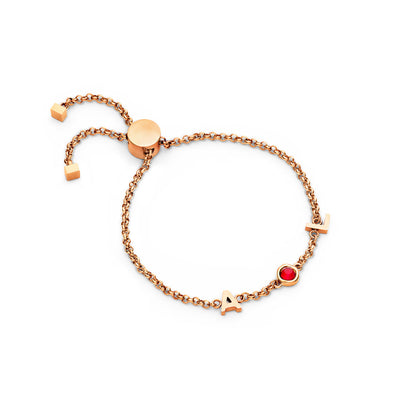 Made Mine Charms - Heart Birthstone Charms (Rose Gold)