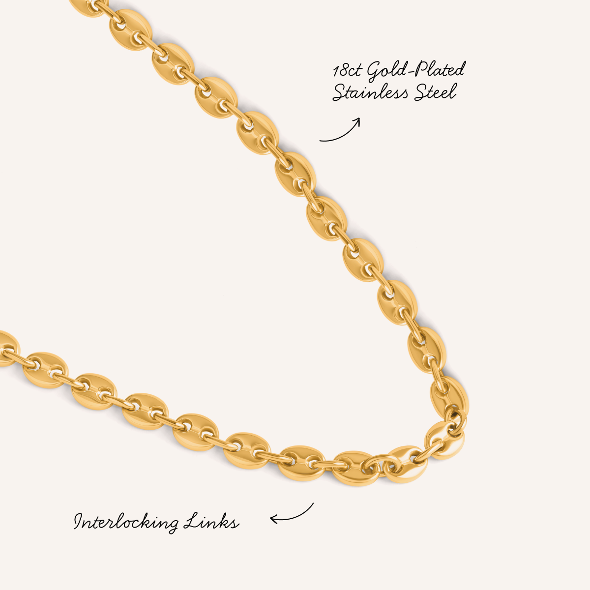 Mariner Chain Necklace (Gold)