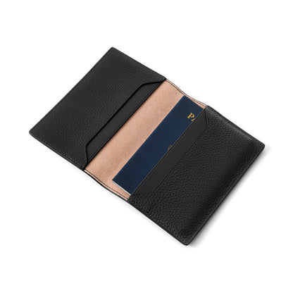 Leather Passport Holder (Black)