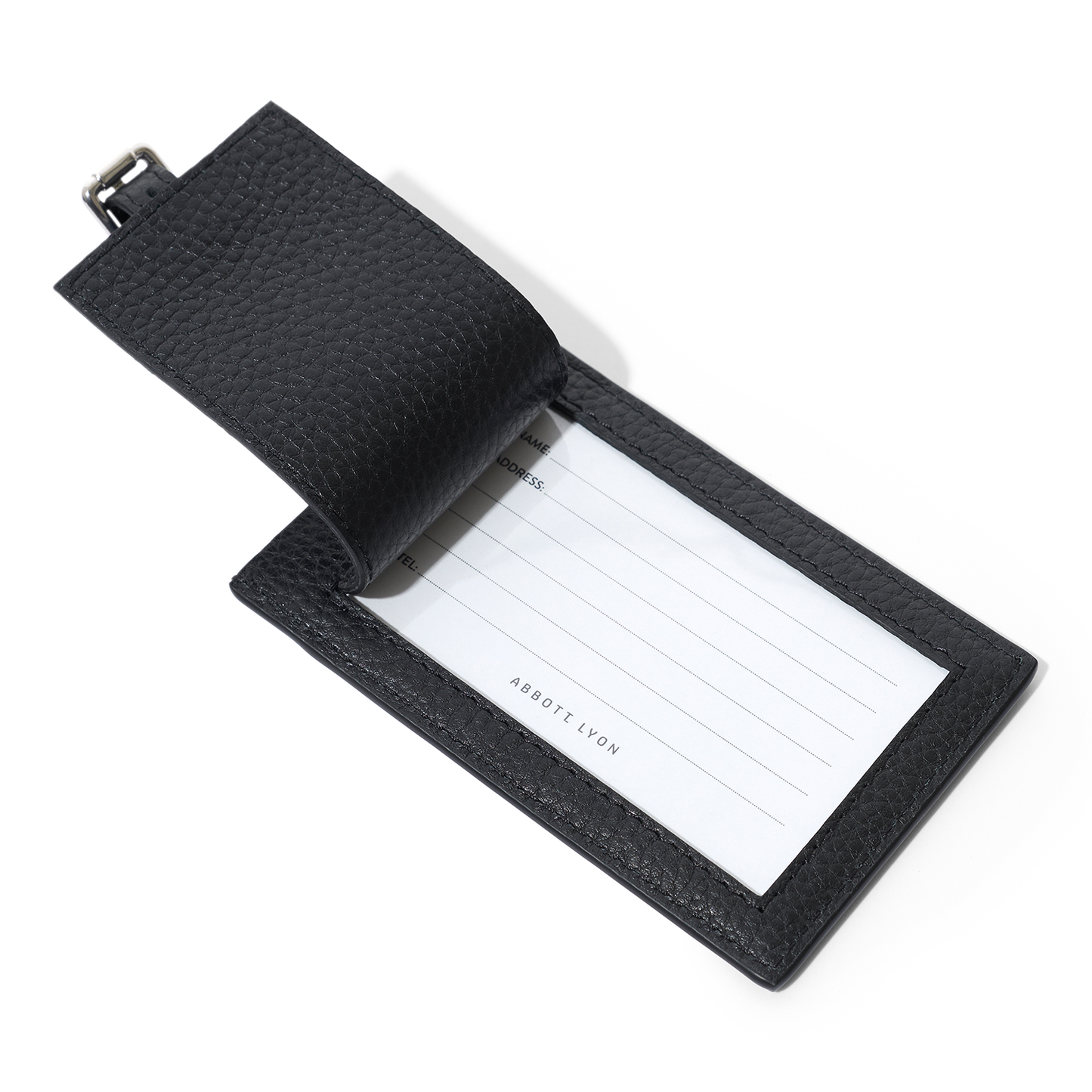 Leather Luggage Tag (Black)
