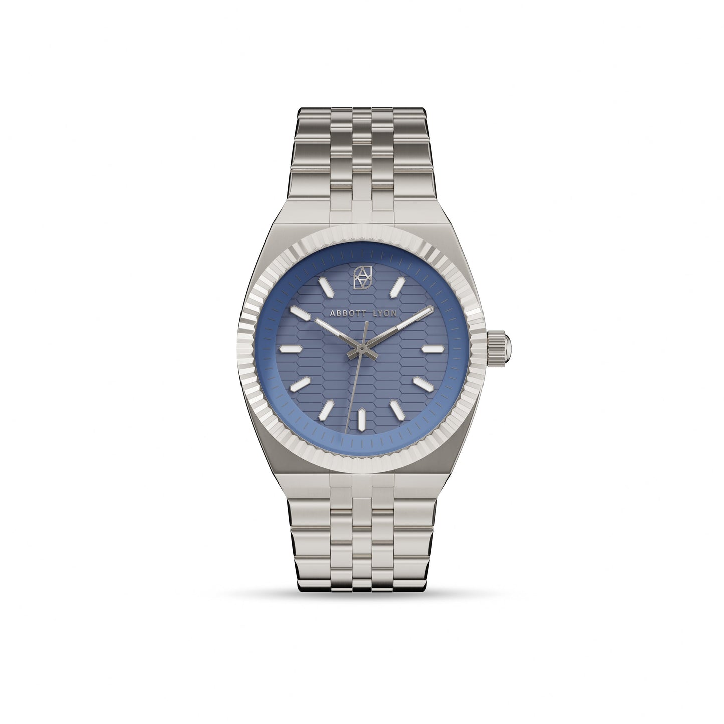 Grosvenor 40 Steel Blue Watch (Silver)
