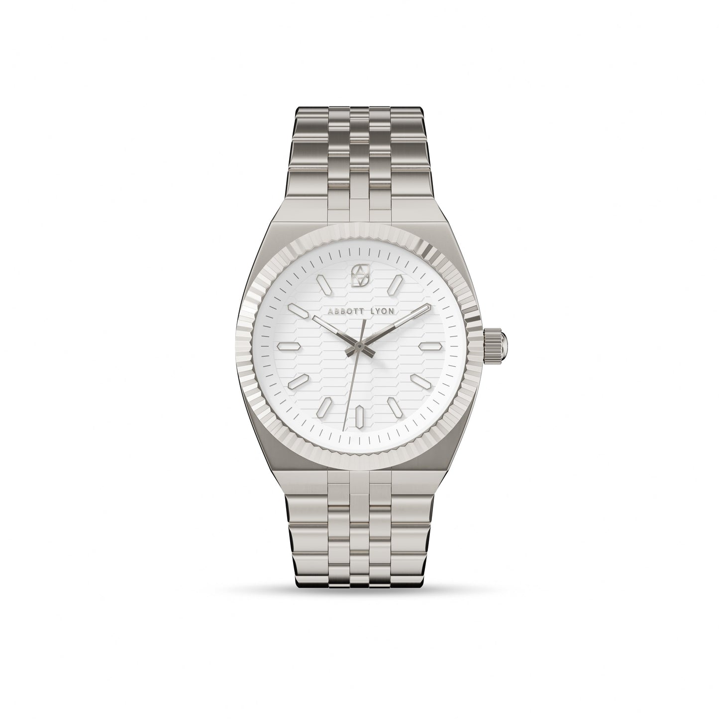 Grosvenor 40 White Watch (Silver)