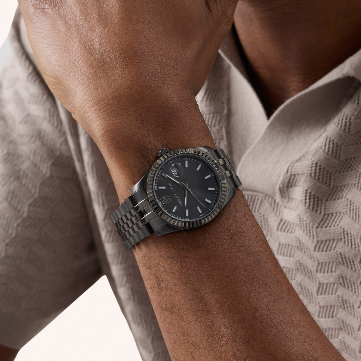 Belgravia 41 Gunmetal Watch (Silver)