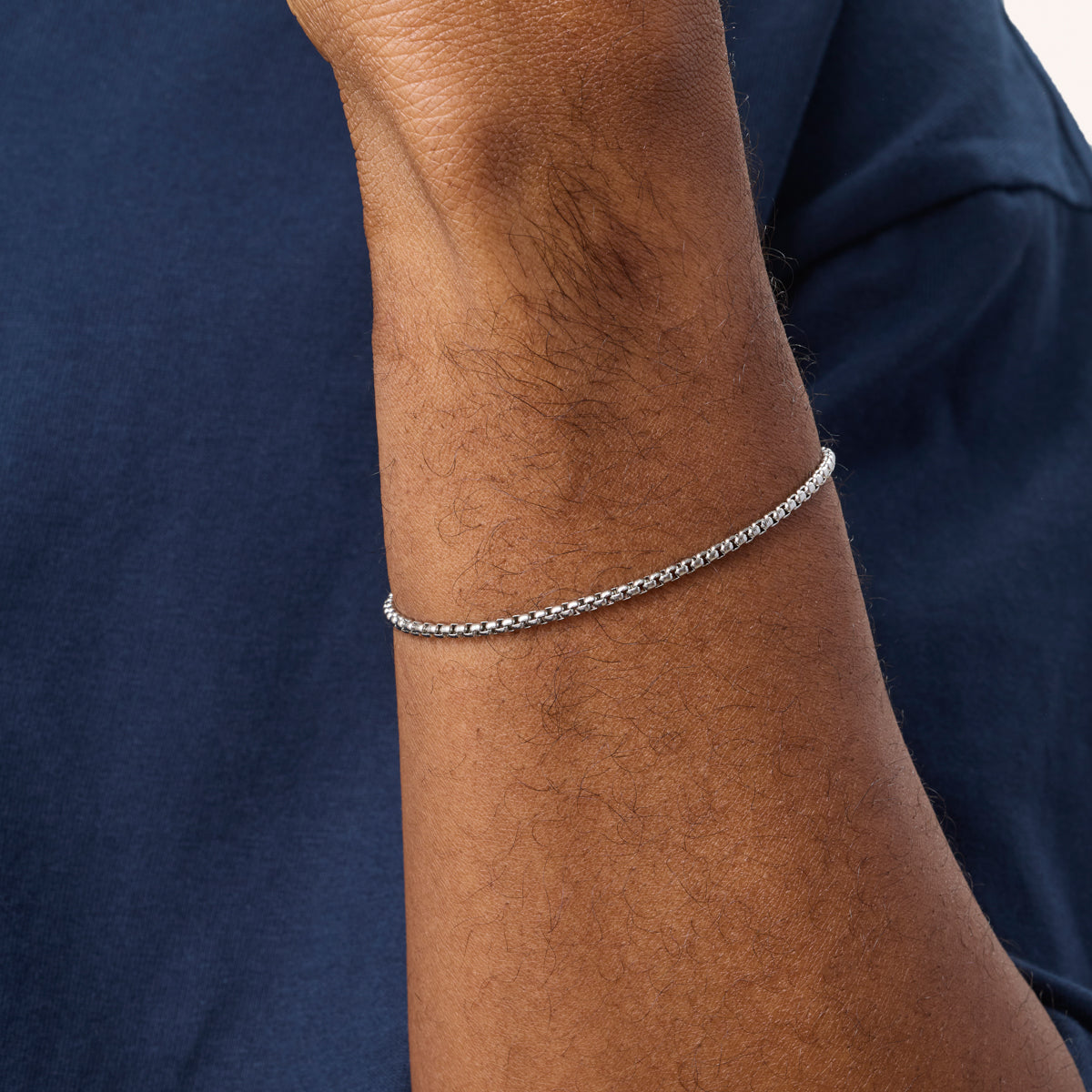 Box Chain Bracelet (Silver)