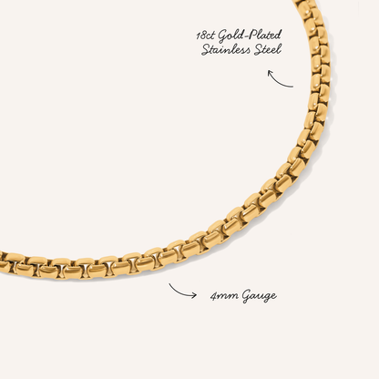 Box Chain Bracelet (Gold)