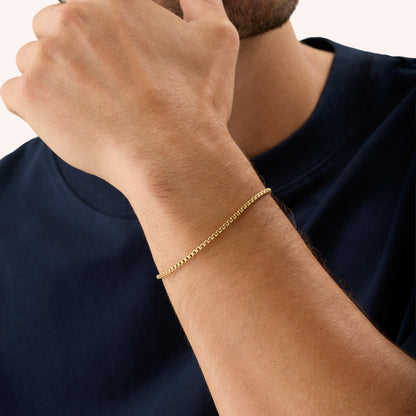 Box Chain Bracelet (Gold)