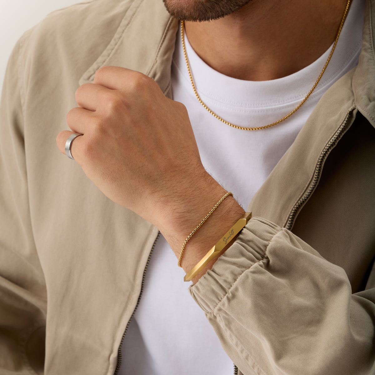 Box Chain Bracelet (Gold)