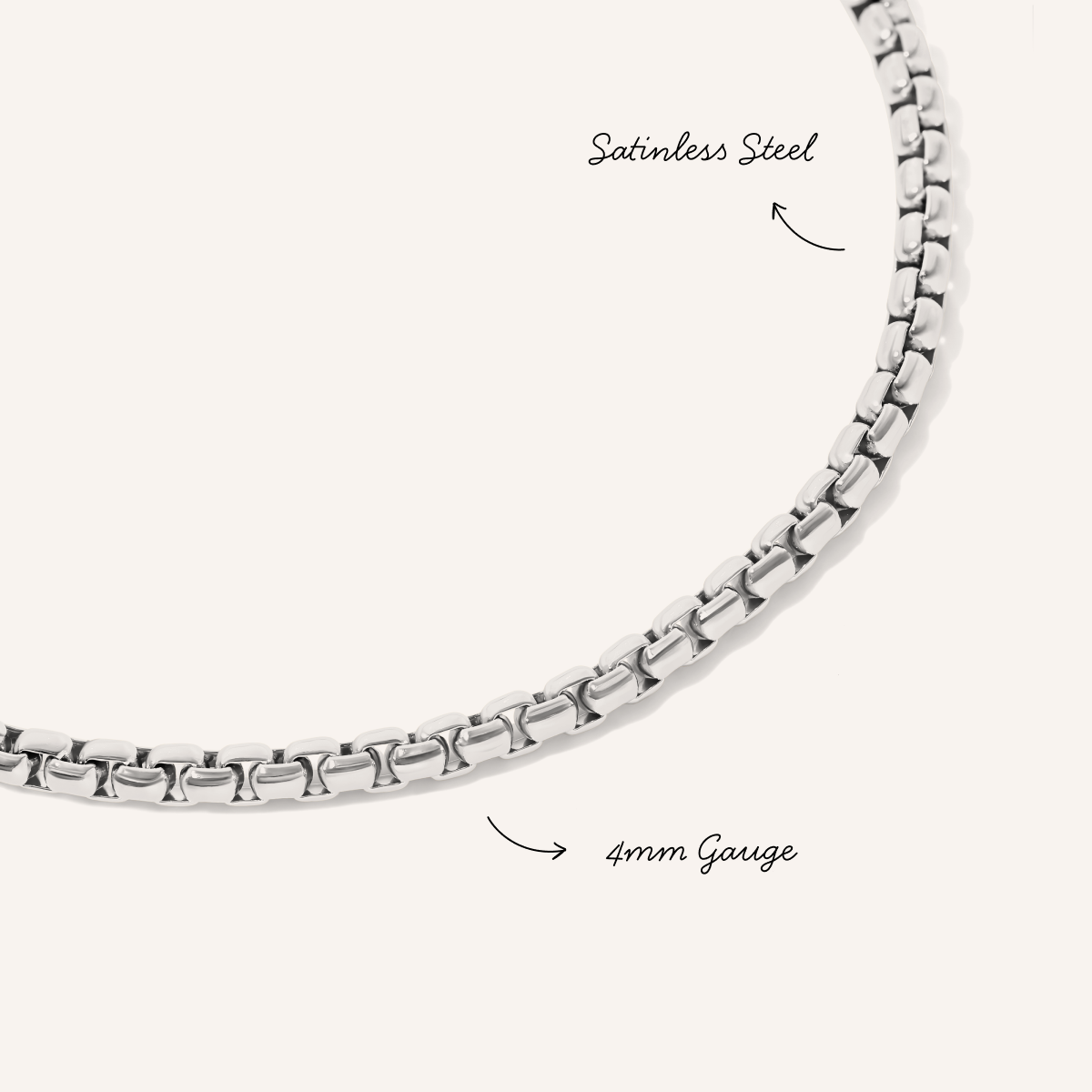 Box Chain Bracelet (Silver)