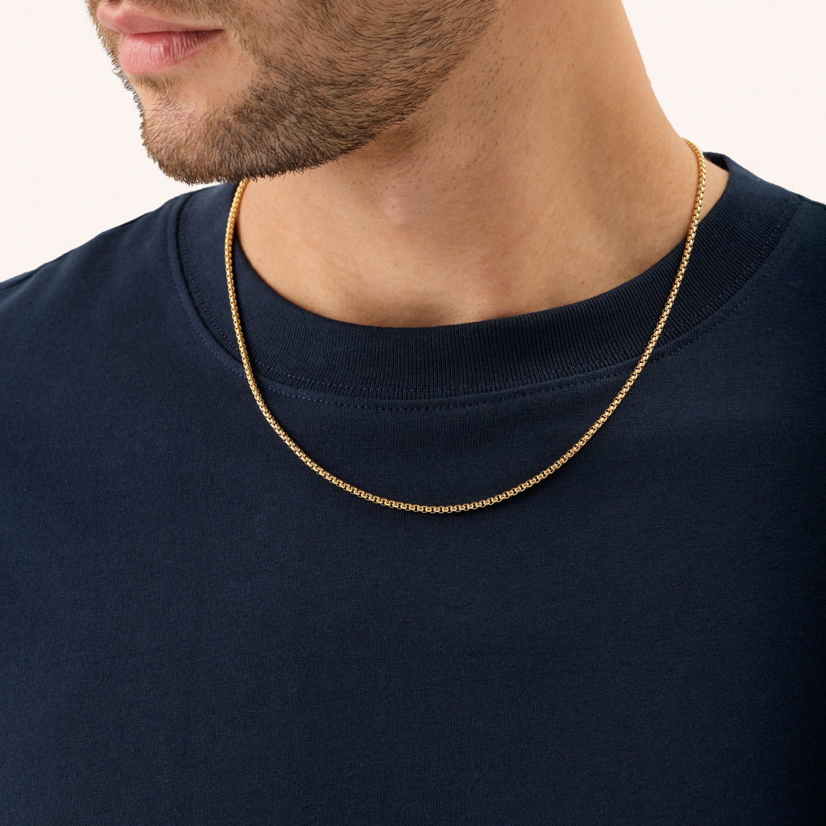 Box Chain Necklace (Gold)
