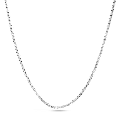 Box Chain Necklace (Silver)