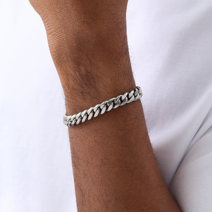 Curb Chain Bracelet (Silver)