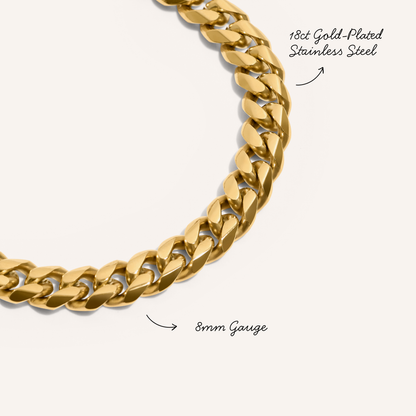 Curb Chain Bracelet (Gold)