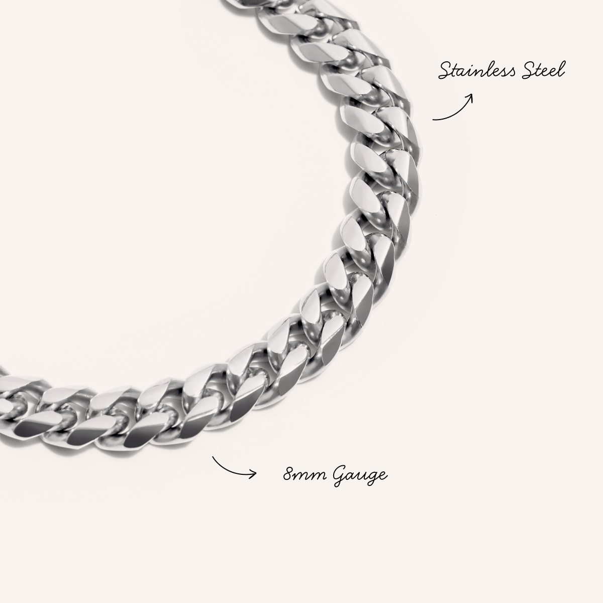 Curb Chain Bracelet (Silver)
