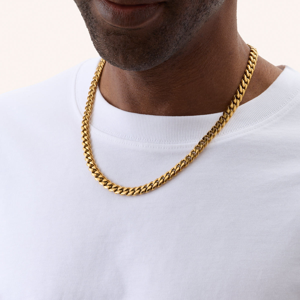 Curb Chain Necklace (Gold)