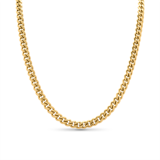 Curb Chain Necklace (Gold)