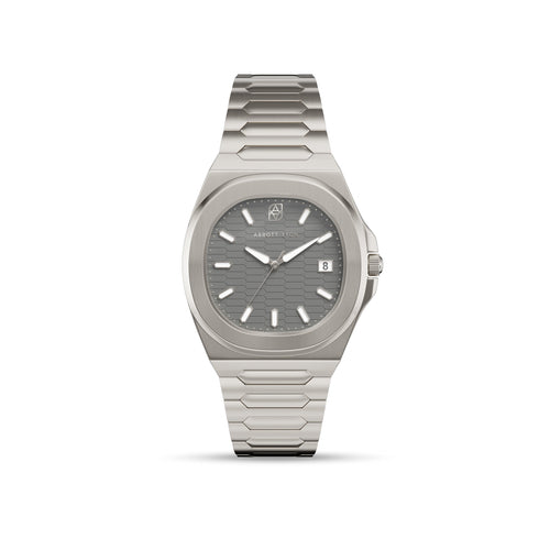 Knightsbridge 40 Charcoal Sports Watch (Silver)