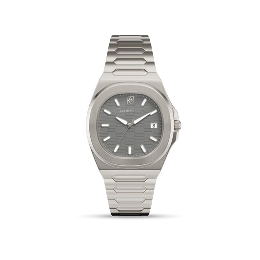 Knightsbridge 40 Charcoal Sports Watch (Silver)