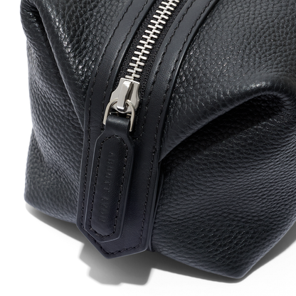 Leather Wash Bag (Black)
